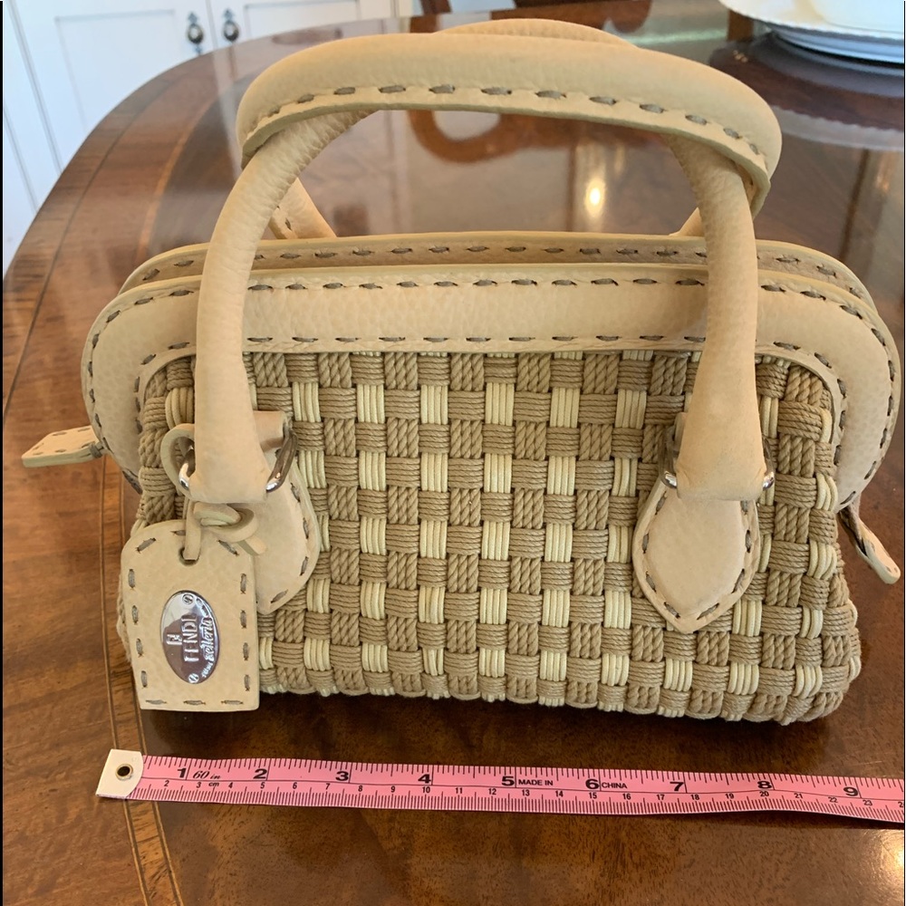 Fendi Woven Mini Selleria Doctor Bag